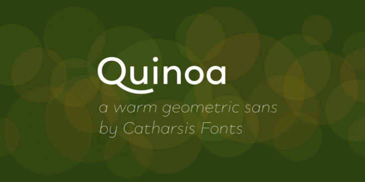 Quinoa font preview