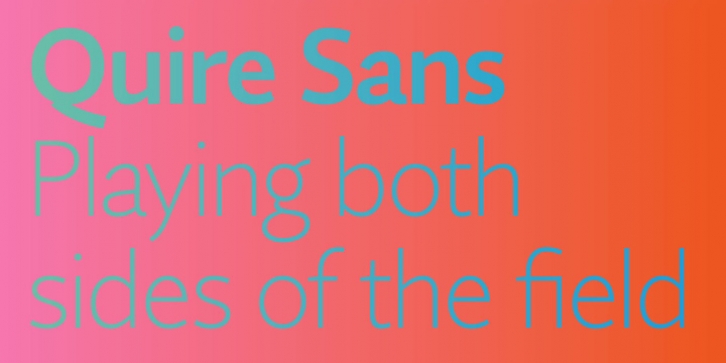 Quire Sans font preview