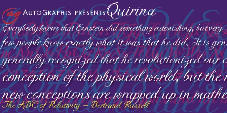 Quirina font preview