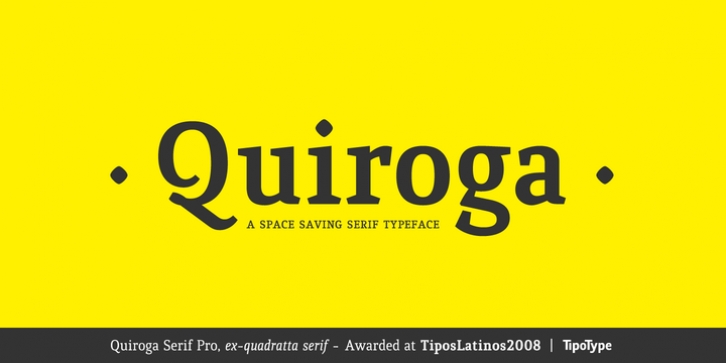 Quiroga Serif Pro font preview