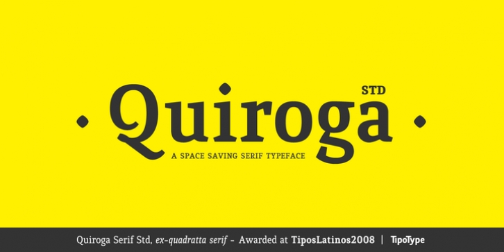 Quiroga Serif Std font preview