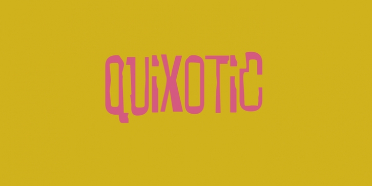 Quixotic font preview