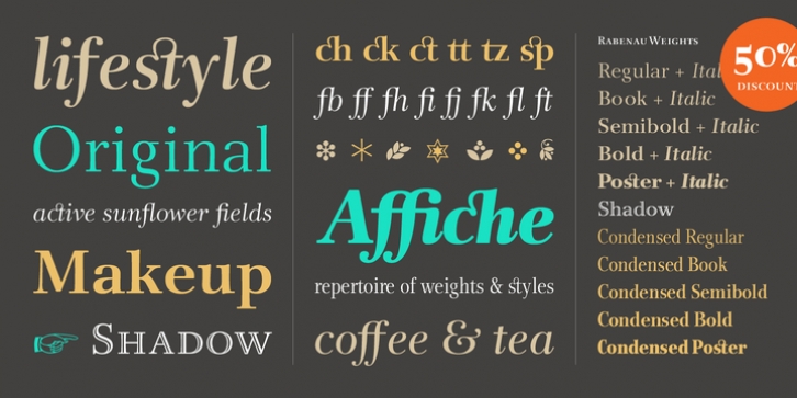 Rabenau font preview