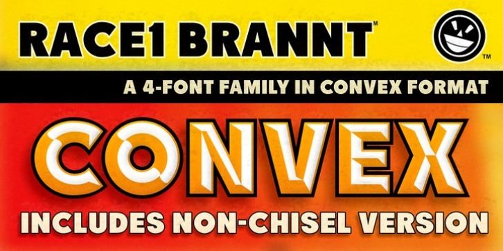 RACE1 Brannt font preview