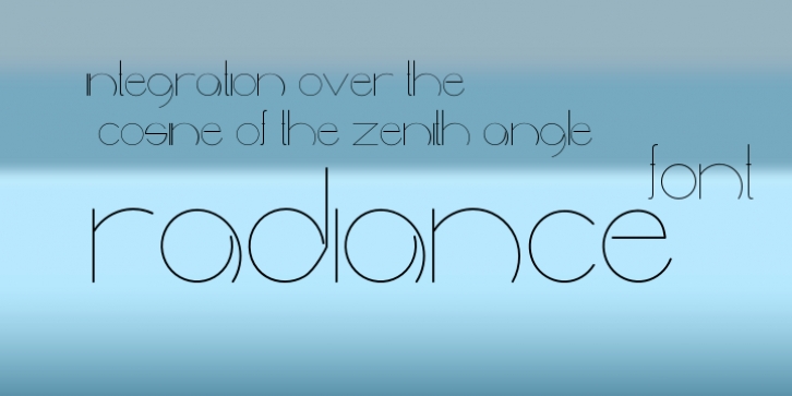 Radiance font preview