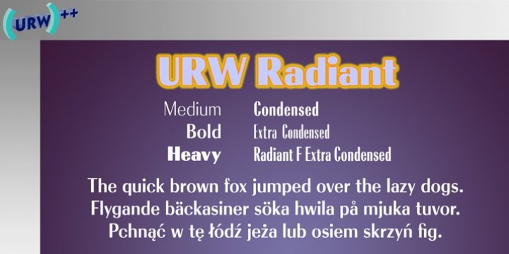 Radiant font preview