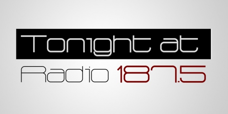 Radio 187.5 font preview