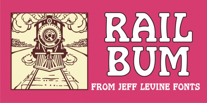 Rail Bum JNL font preview