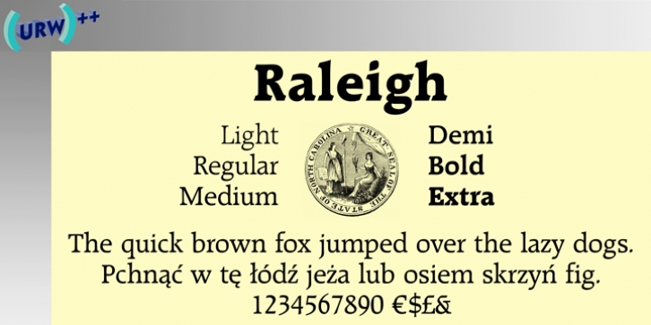 Raleigh font preview