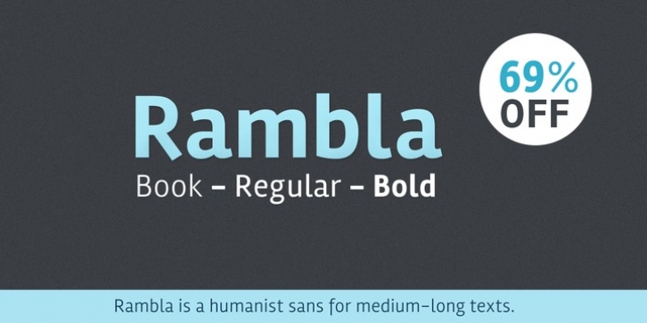 Rambla font preview