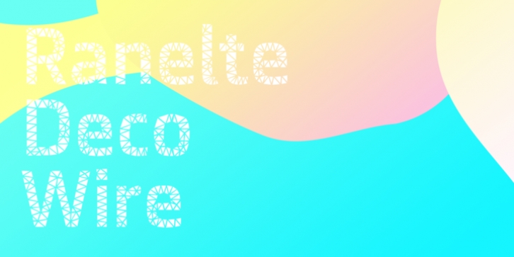 Ranelte Deco font preview