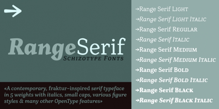 Range Serif font preview