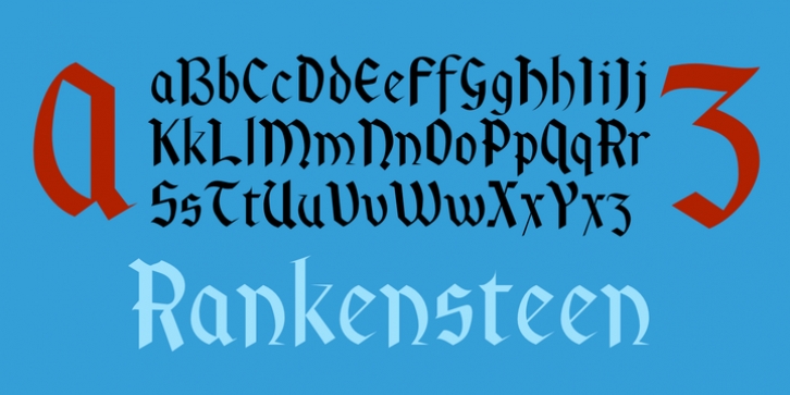 Rankensteen font preview