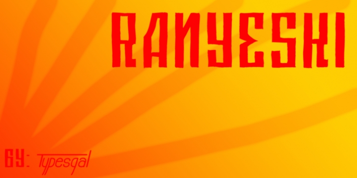 Ranyeski font preview