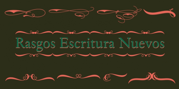 Rasgos Escritura Nuevos font preview