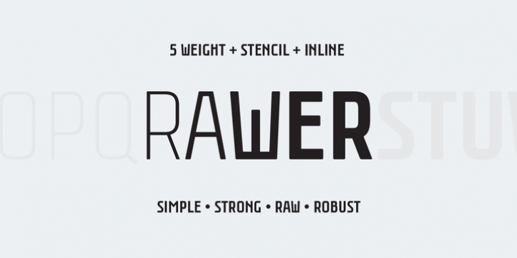 Rawer font preview