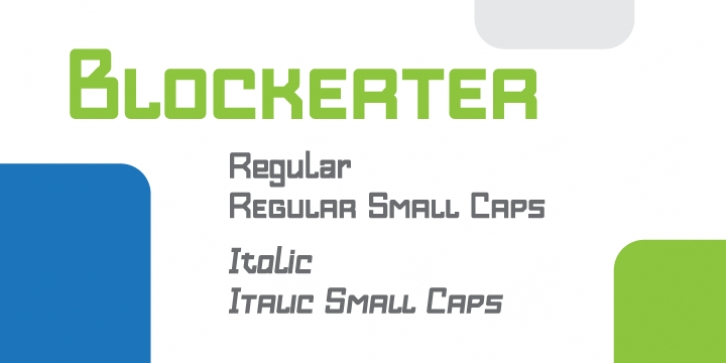 RB Blockerter font preview