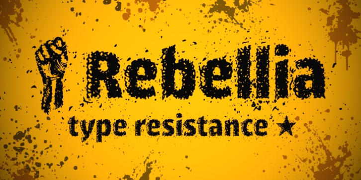 Rebellia font preview