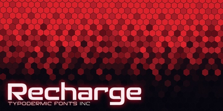 Recharge font preview
