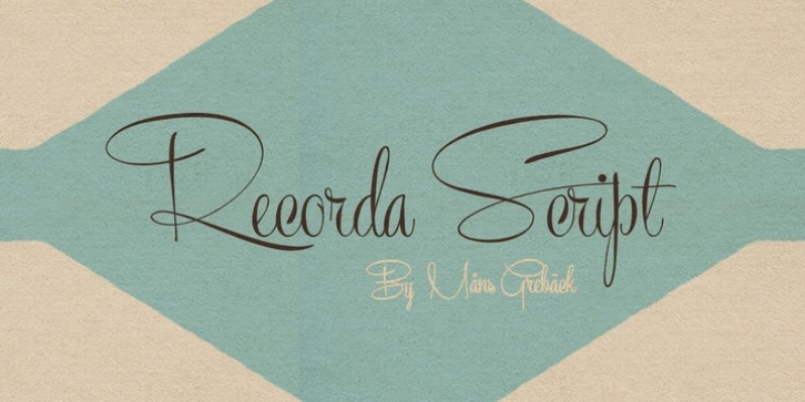 Recorda Script font preview