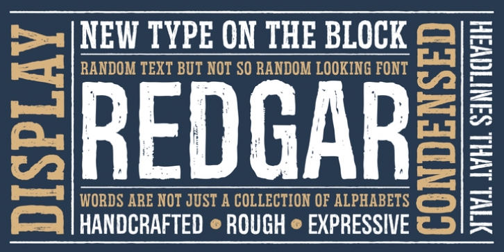 Redgar font preview