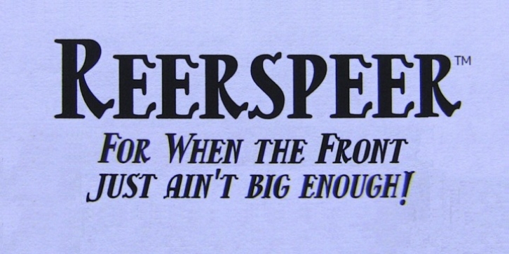 Reerspeer font preview