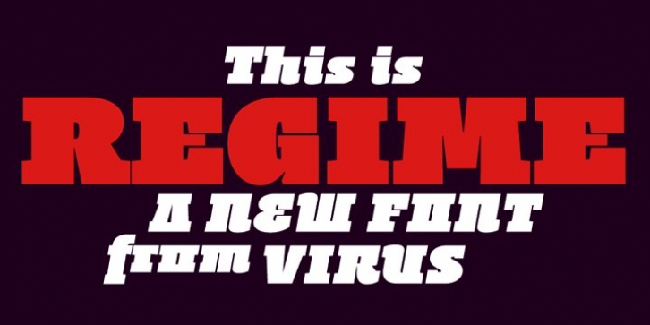 Regime OT font preview