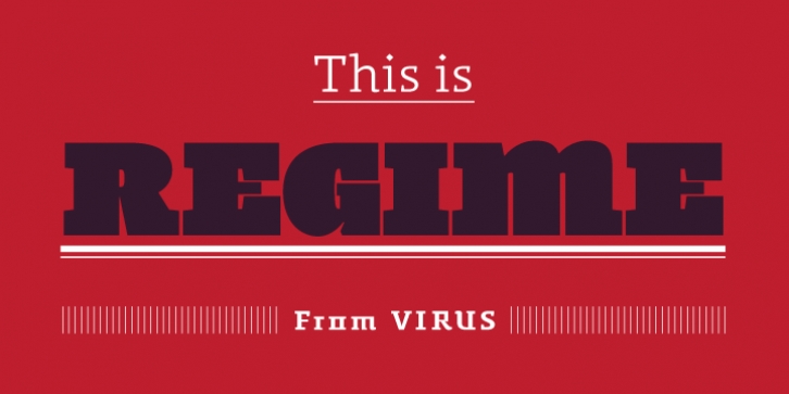 Regime font preview