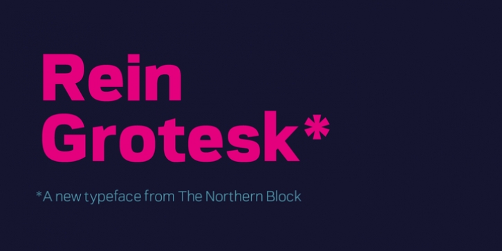 Rein Grotesk font preview