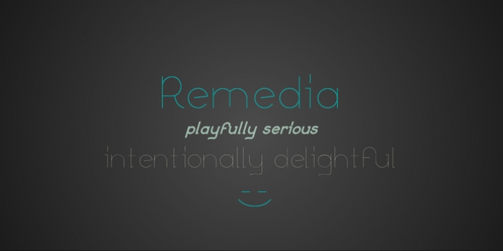 Remedia font preview