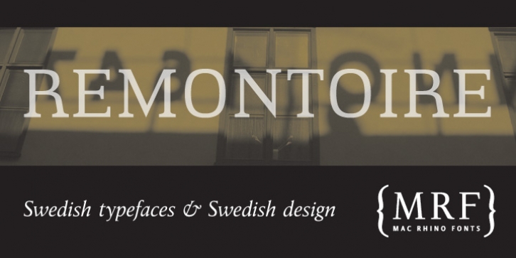 Remontoire font preview