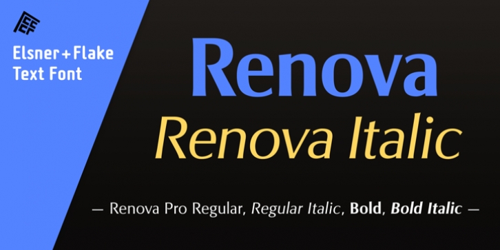 Renova Pro font preview