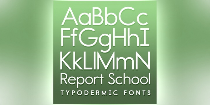 Report School font preview