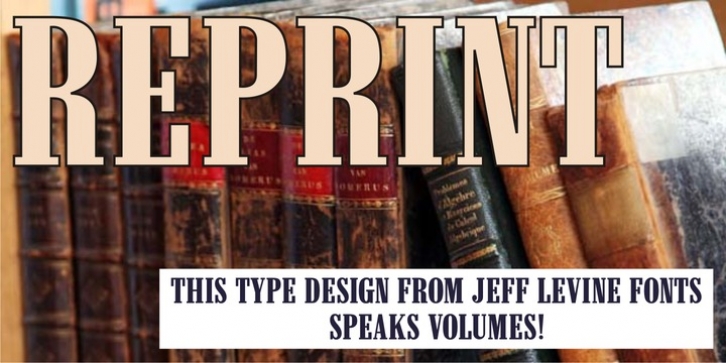 Reprint JNL font preview