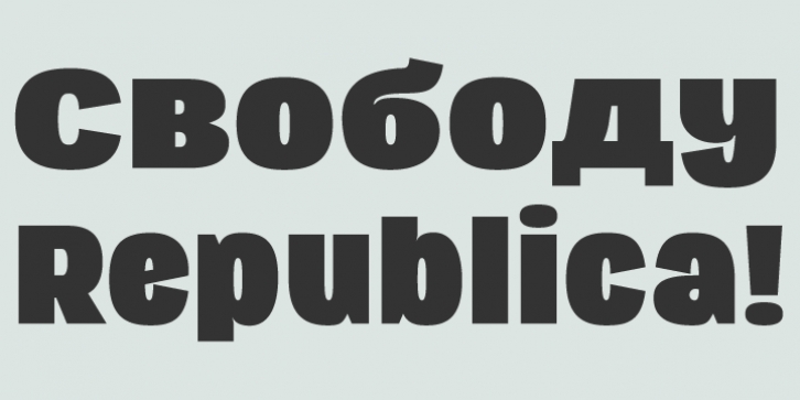 Republica 4F font preview