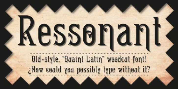 Ressonant font preview