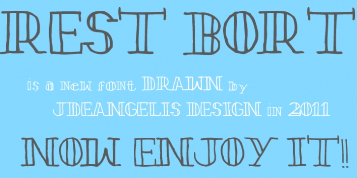 REST BORT font preview