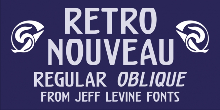 Retro Nouveau JNL font preview