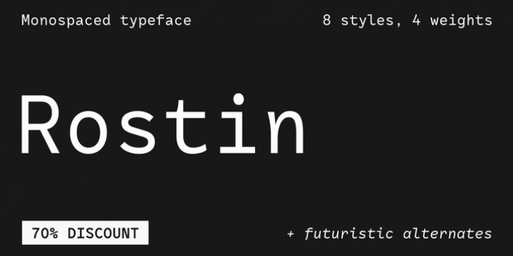 RF Rostin font preview