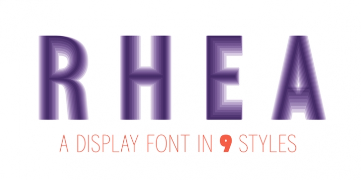 Rhea font preview