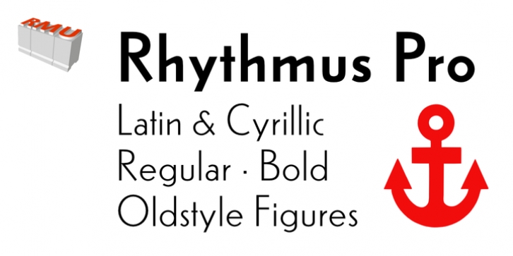 Rhythmus Pro font preview