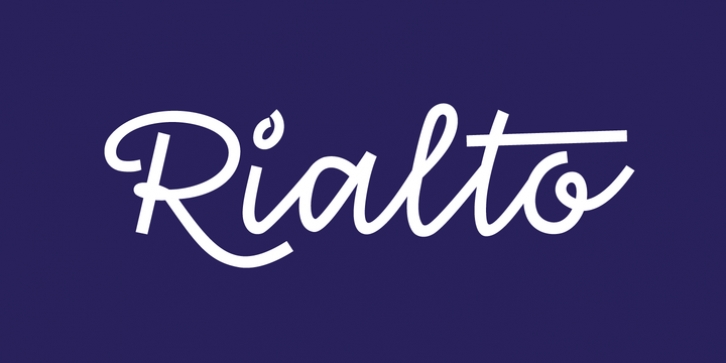 Rialto Script font preview