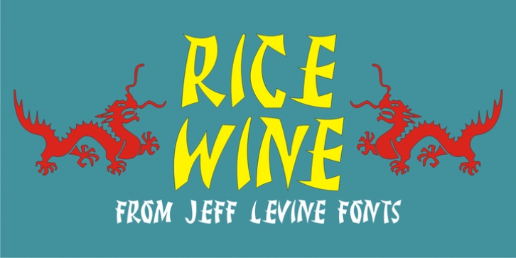 Rice Wine JNL font preview