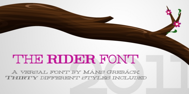 Rider font preview