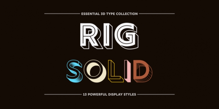 Rig Solid font preview