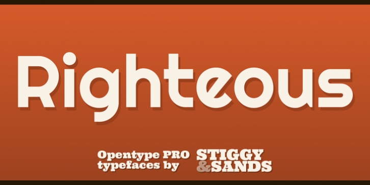 Righteous Pro font preview