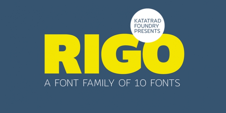 Rigo font preview