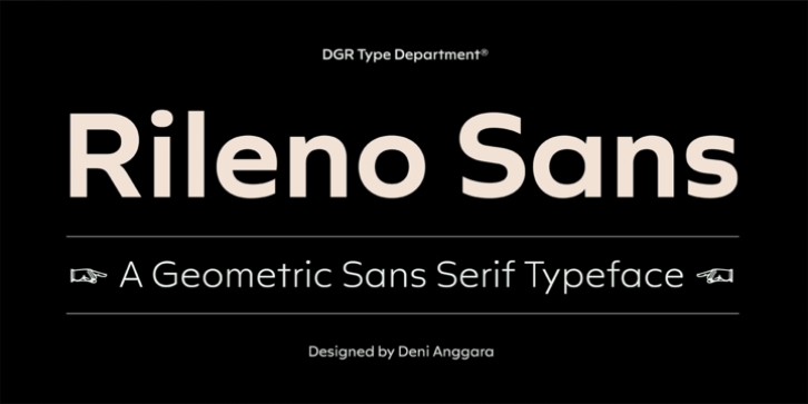 Rileno Sans font preview