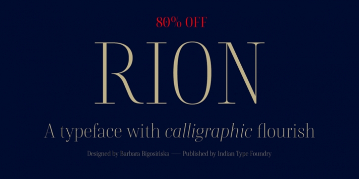 Rion font preview