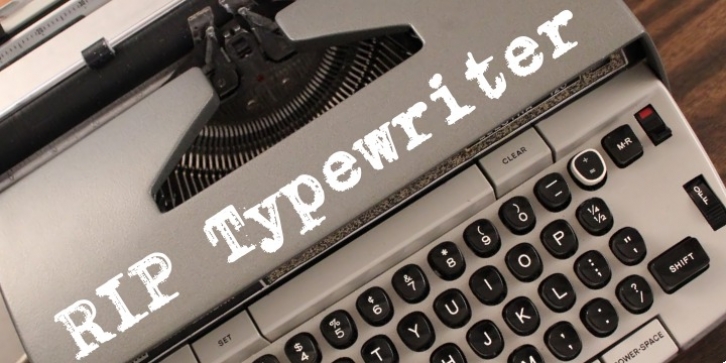 RIP Typewriter font preview